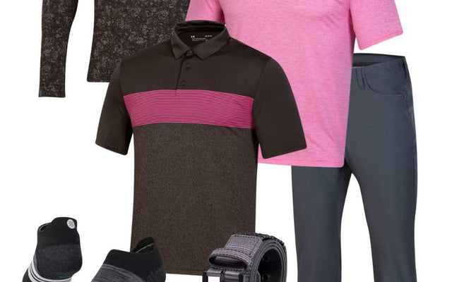 Under Armour Men's Punch of Pink Golf Outfit 2023