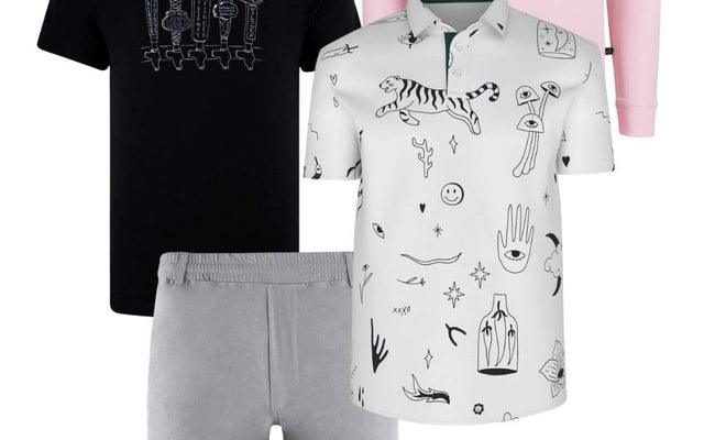 Swannies Men's Flamingo Fun Golf Outfit 2023
