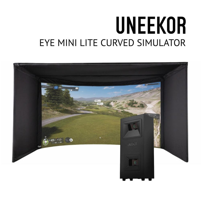Uneekor Eye Mini Lite Curved Golf Simulator Package