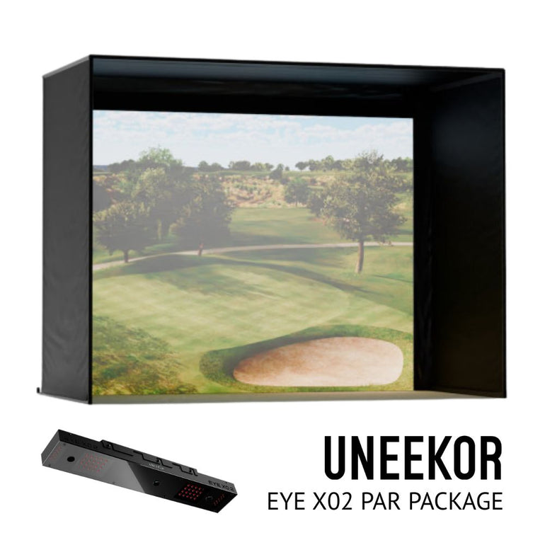 Uneekor Eye XO2 Golf Simulator Par Package