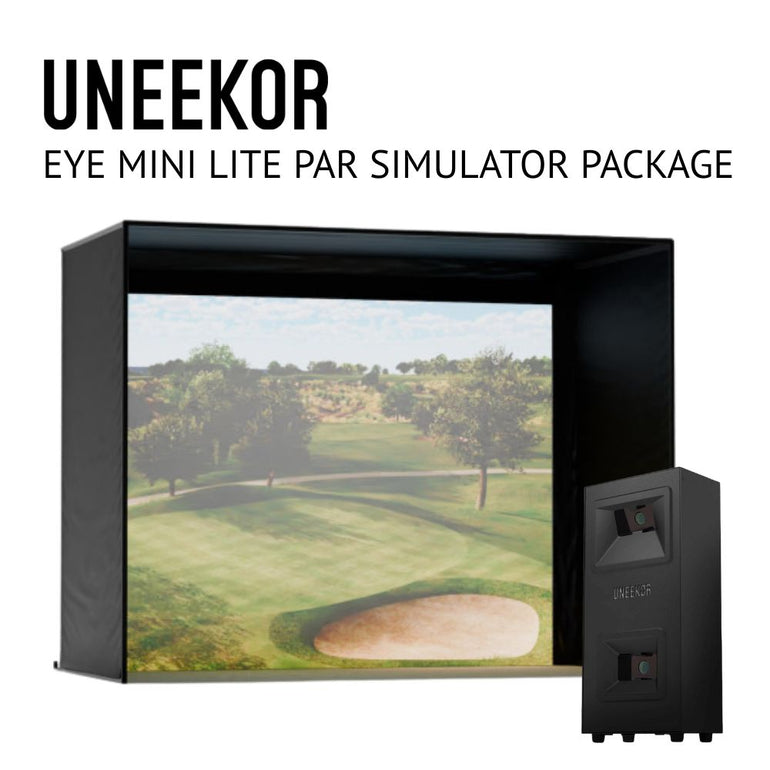 Uneekor Eye Mini Lite Golf Simulator Par Package