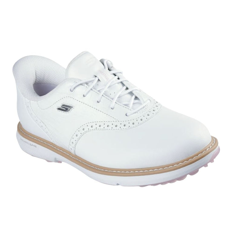 Skechers Women's Slip-ins Waterproof: GO GOLF Prestige SL Golf Shoes - White/Pink