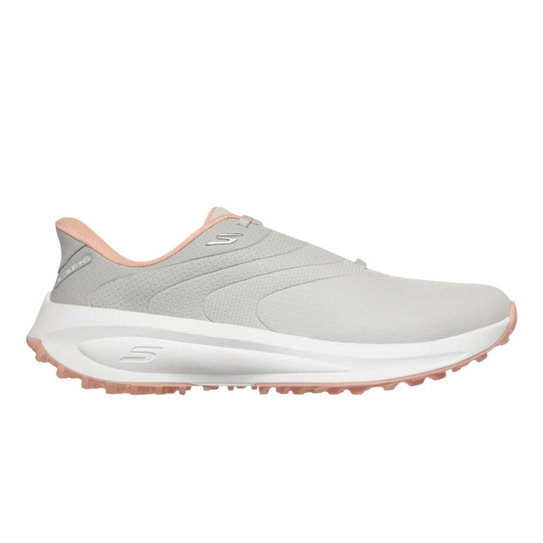 Skechers Women's Slip-ins Golf Waterproof: Flow SI Golf Shoes - Light Grey/Pink