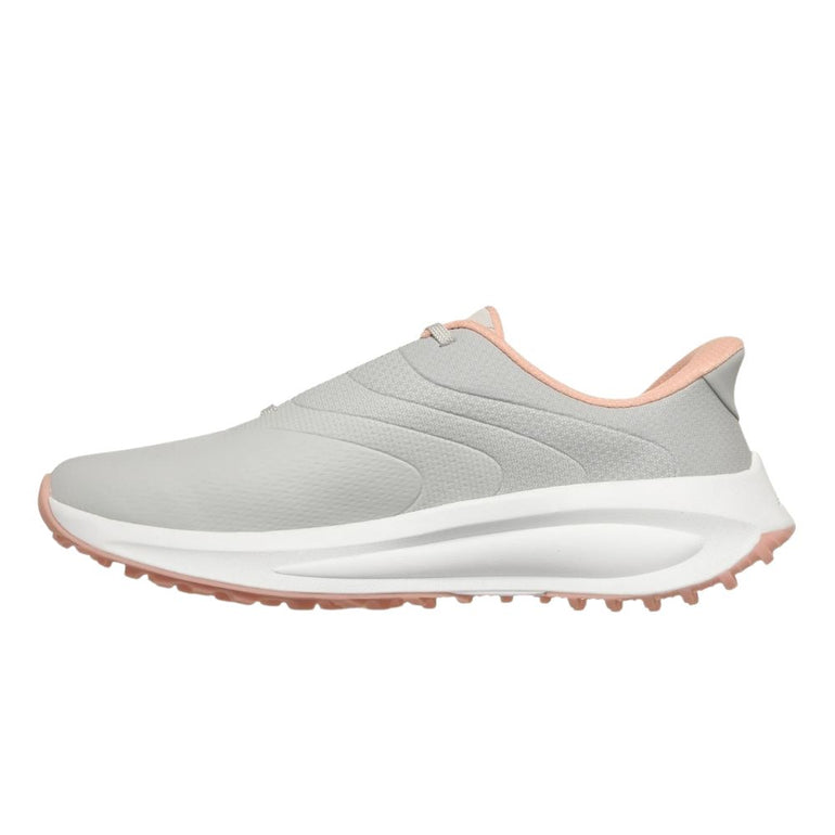 Skechers Women's Slip-ins Golf Waterproof: Flow SI Golf Shoes - Light Grey/Pink