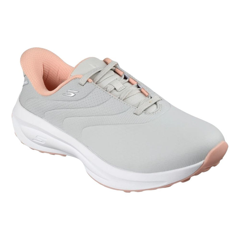 Skechers Women's Slip-ins Golf Waterproof: Flow SI Golf Shoes - Light Grey/Pink
