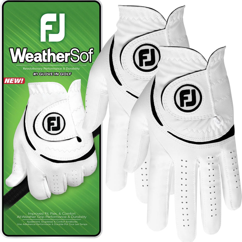 FootJoy Men's WeatherSof Golf Glove 2 Pack 25