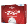 Callaway Chrome Soft golf ball packaging on a white background
