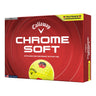 Callaway Chrome Soft golf ball packaging on a white background
