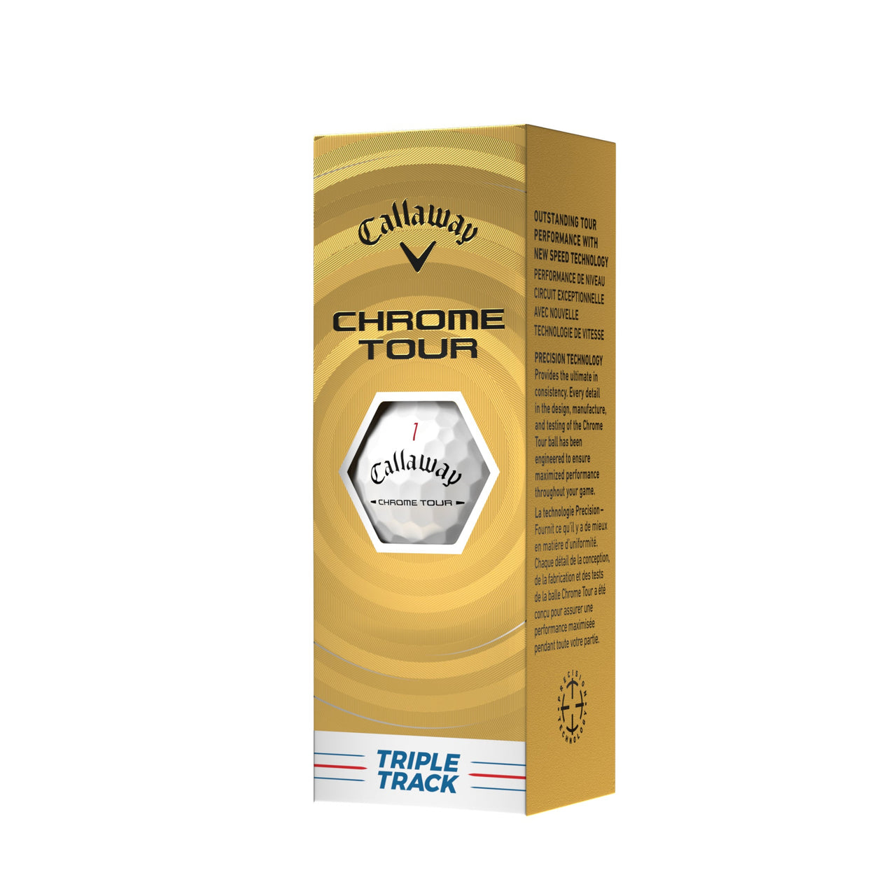 Callaway Chrome Tour golf ball packaging on a white background