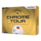 Callaway Chrome Tour golf ball packaging on a white background