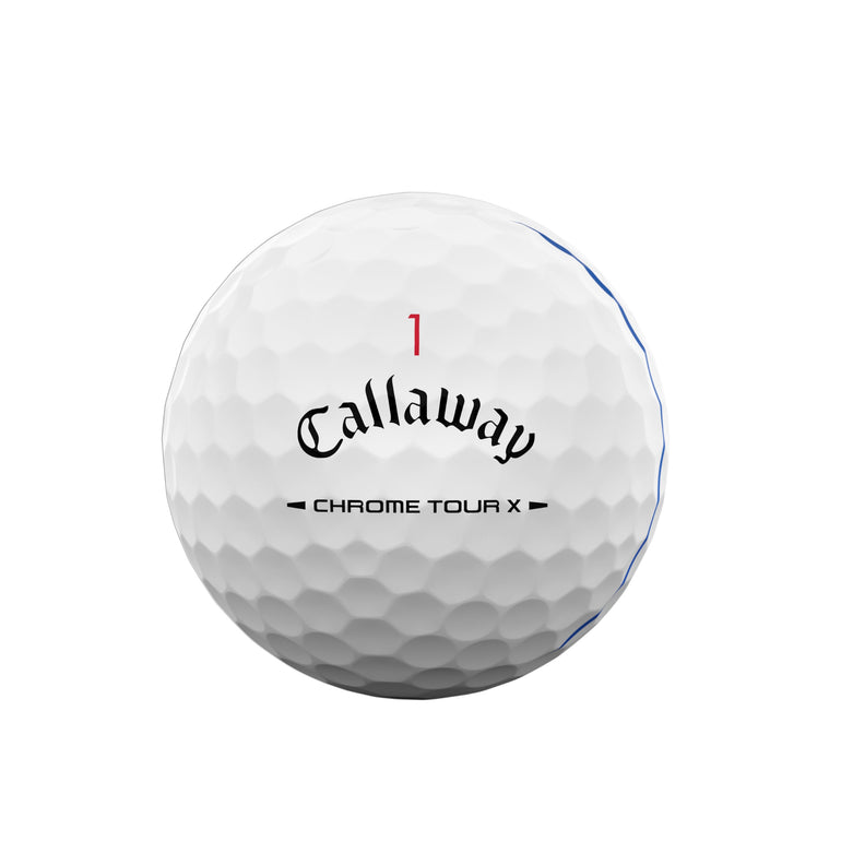 Callaway Chrome Soft golf ball on a white background