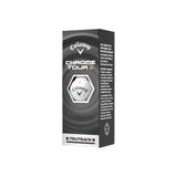 Callaway Chrome Tour X golf ball packaging on a white background