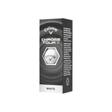 Callaway Chrome Tour X golf ball packaging on a white background