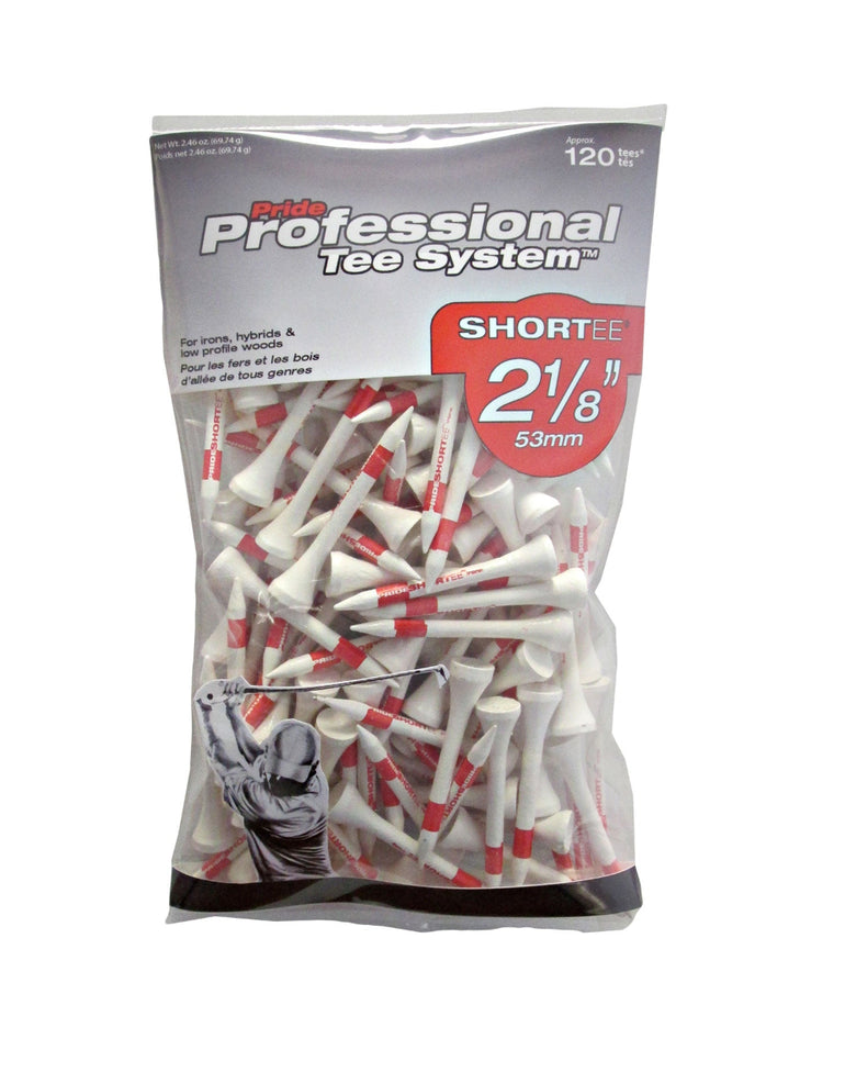 Pride Sports PTS Golf Tees - Shortee 2 1/8 Inch 120 Count