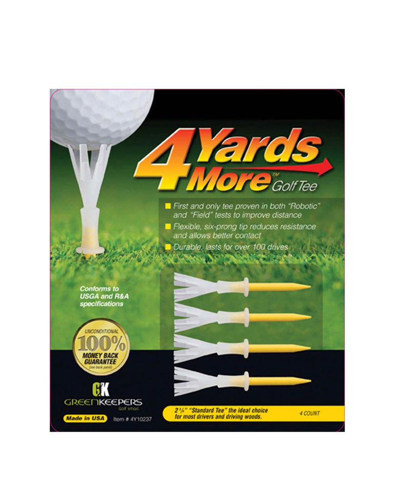 4 Yards More Golf Tees - 2 3/4 Inch 4 Count