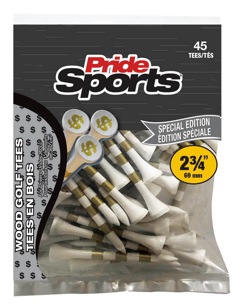 Pride Sports Money Tees - 2 3/4 Inch 45 Count