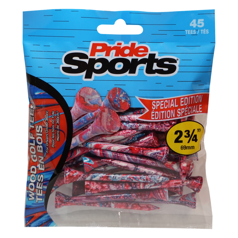Pride Sports Paint Splatter Golf Tees - 2 3/4 Inch 45 Count