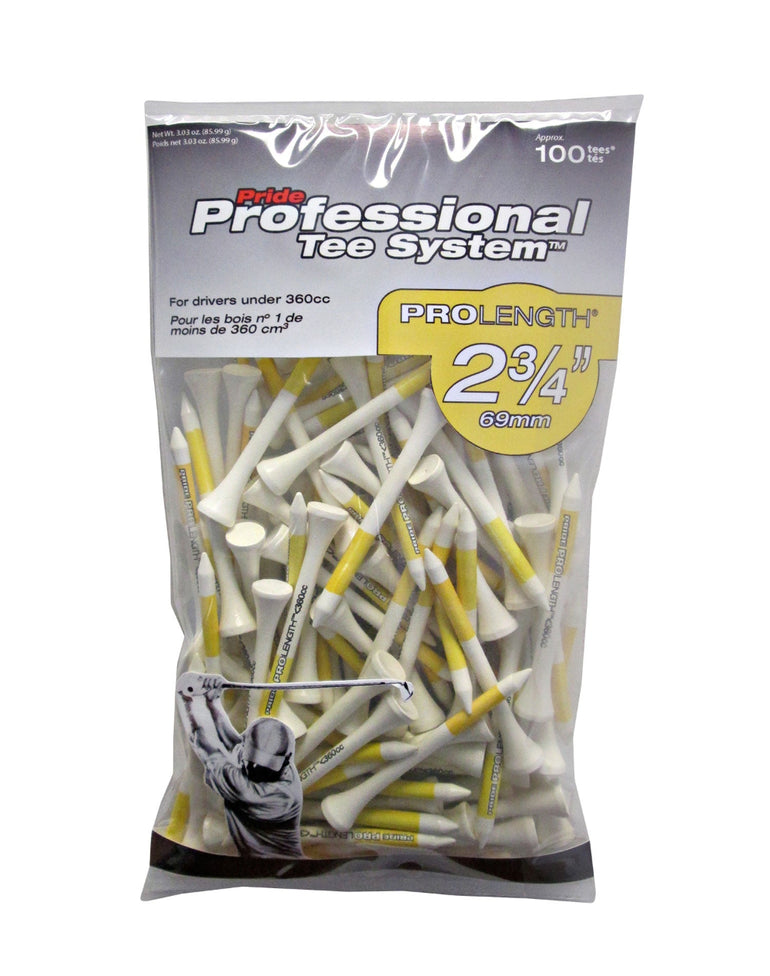 Pride Sports PTS Golf Tees - Pro Length 2 3/4 Inch 100 Count