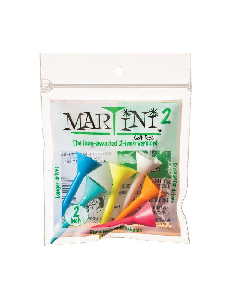 Martini Golf Tees - 2 Inch 6 Count