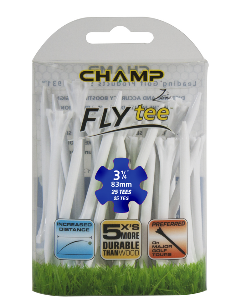 Champ Zarma FLYtee Golf Tees - 3 1/4 Inch 30 Count