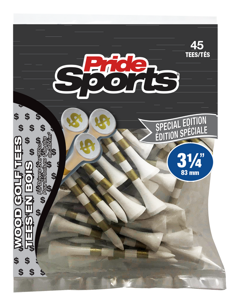 Pride Sports Money Tees - 3 1/4 Inch 45 Count