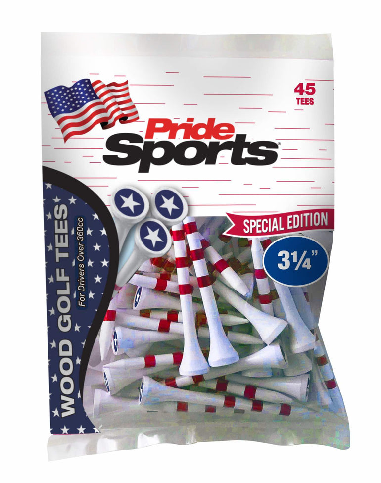 Pride Sports USA Tees - 3 1/4 Inch 45 Count