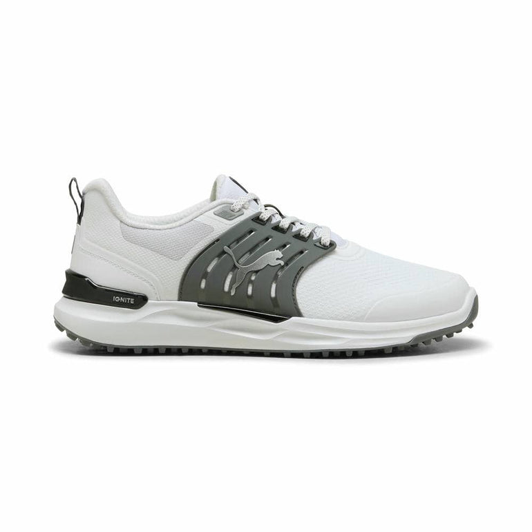 Puma Men's Ignite Elevate 2 Spikeless Golf Shoe - Puma White/Slate Sky/Gum