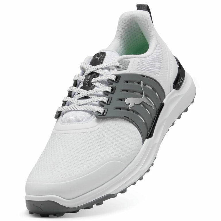 Puma Men's Ignite Elevate 2 Spikeless Golf Shoe - Puma White/Slate Sky/Gum