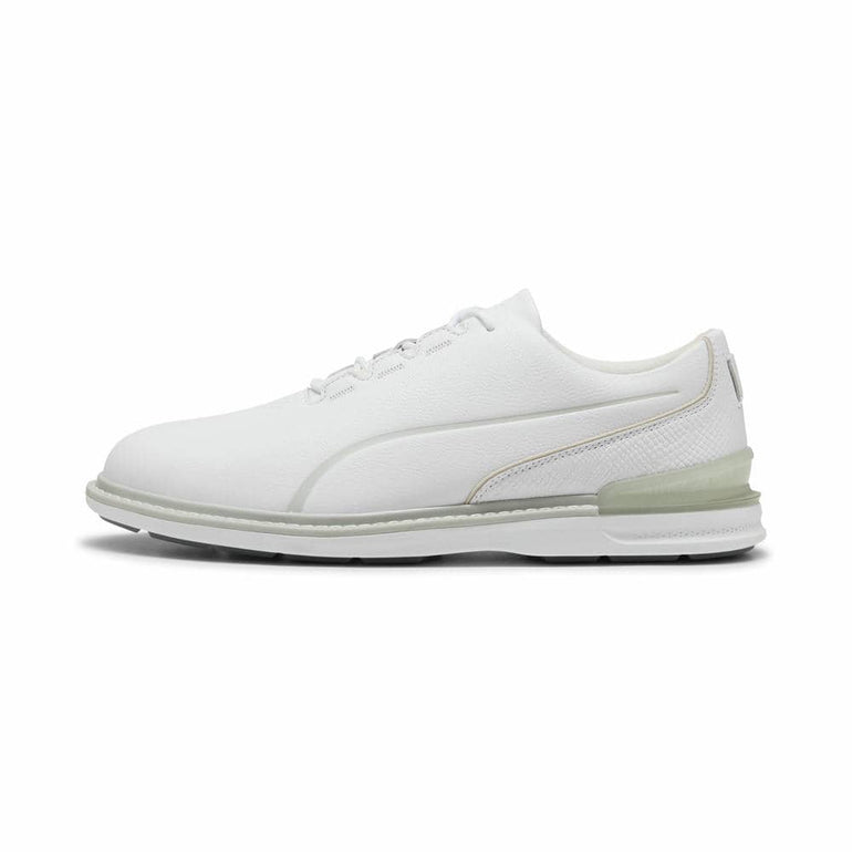 Puma Men's Avant 2.0 FS Spikeless Golf Shoe - Puma White/Ash Gray/Slate Sky