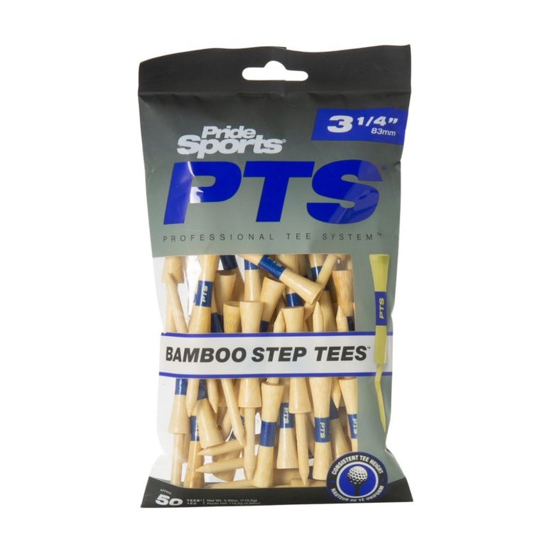 Pride Sports PTS Bamboo Step Tees - 3 1/4 Inch 50 Count