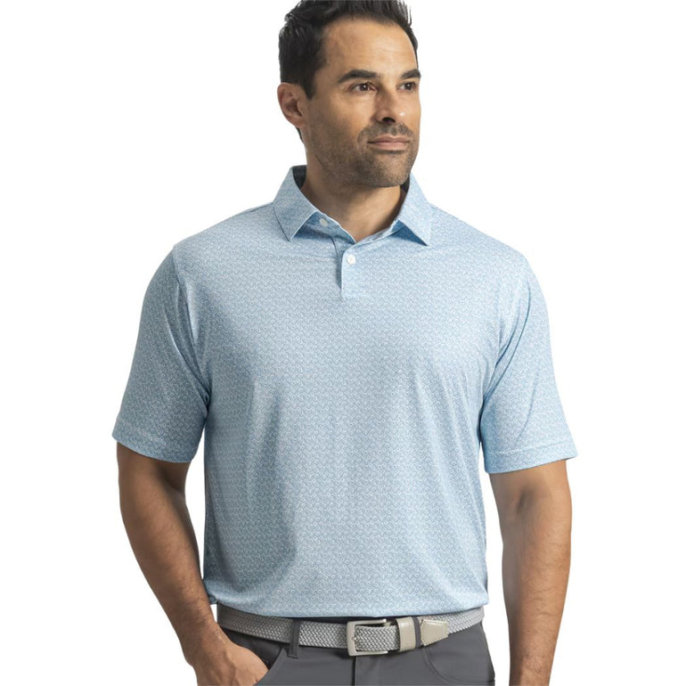 FootJoy Men's Floral Mark Polo - Blue Reef/Sea Glass
