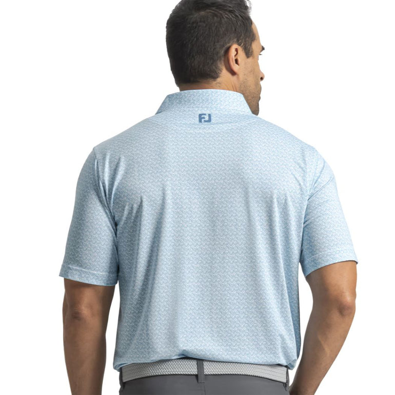 FootJoy Men's Floral Mark Polo - Blue Reef/Sea Glass