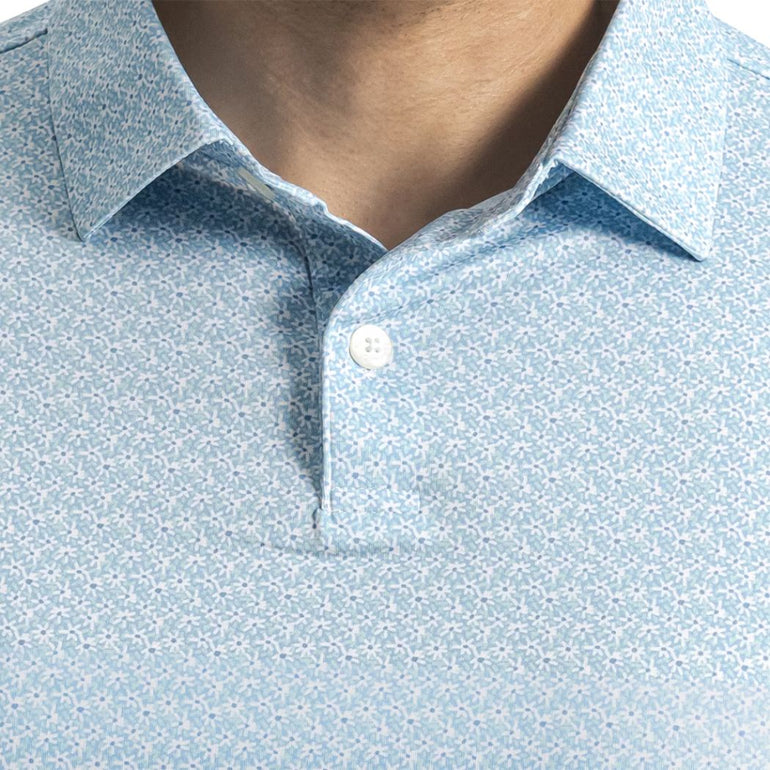 FootJoy Men's Floral Mark Polo - Blue Reef/Sea Glass