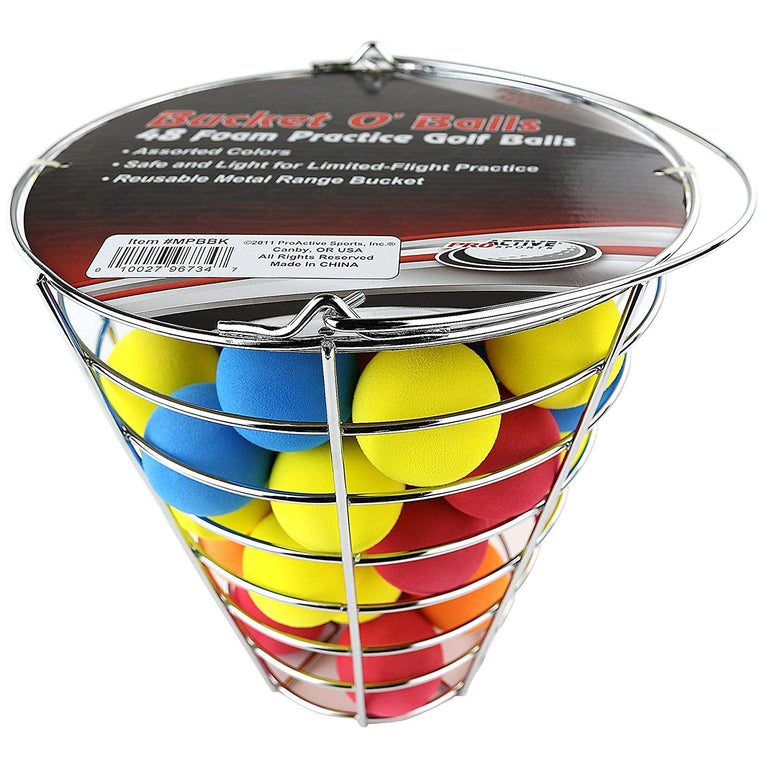 42 Foam Golf Balls in Bucket