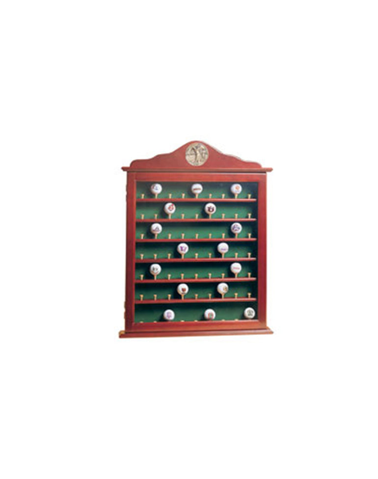 Executive 49 Ball Mahogony Golf Ball Display Cabinet