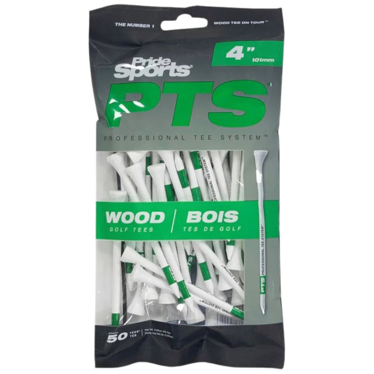 Pride Sports PTS Golf Tees - Max Length 4 Inch 50 Count