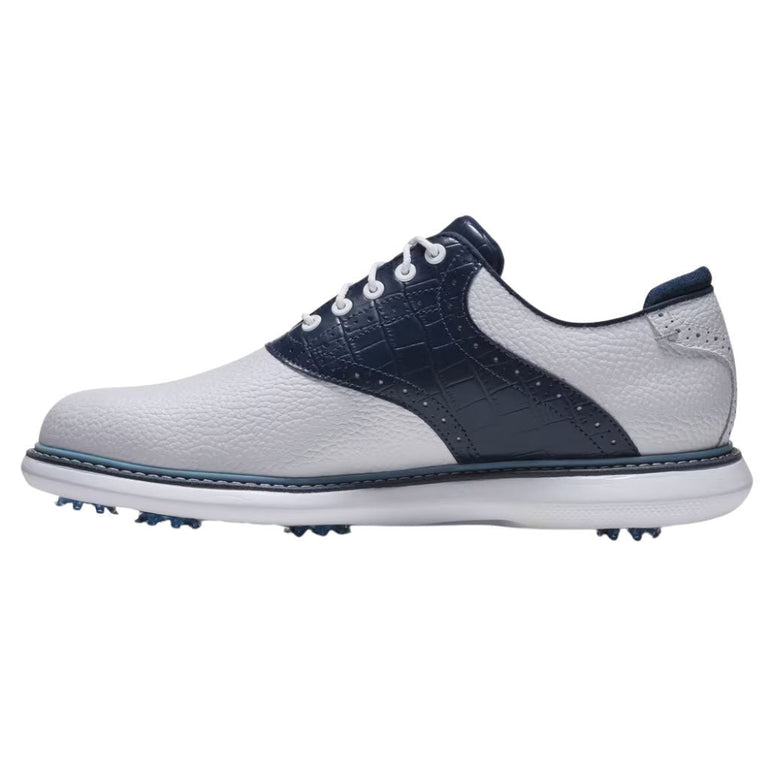 FootJoy Men's Traditions Golf Shoe - White/Peacoat/Marine 57981