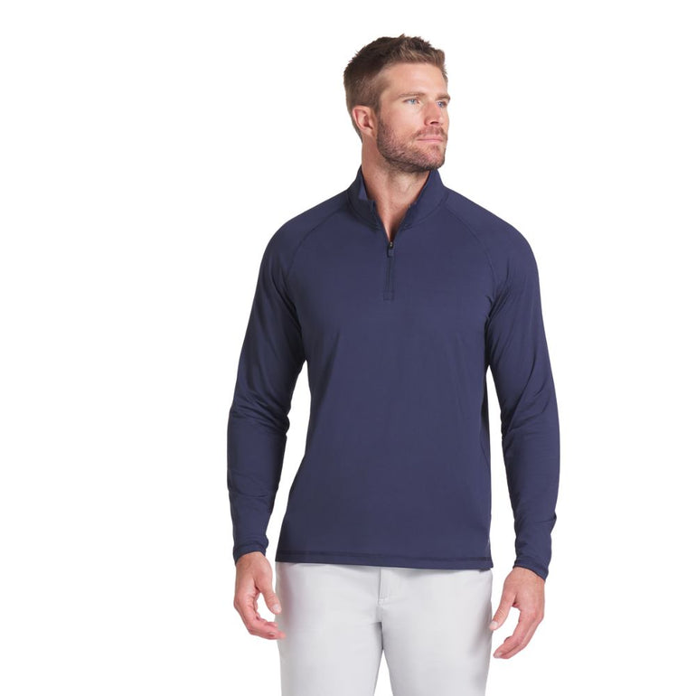 Puma Men's You-V Quarter Zip Pullover - Deep Navy