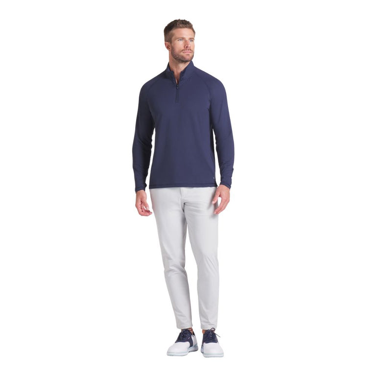 Puma Men's You-V Quarter Zip Pullover - Deep Navy