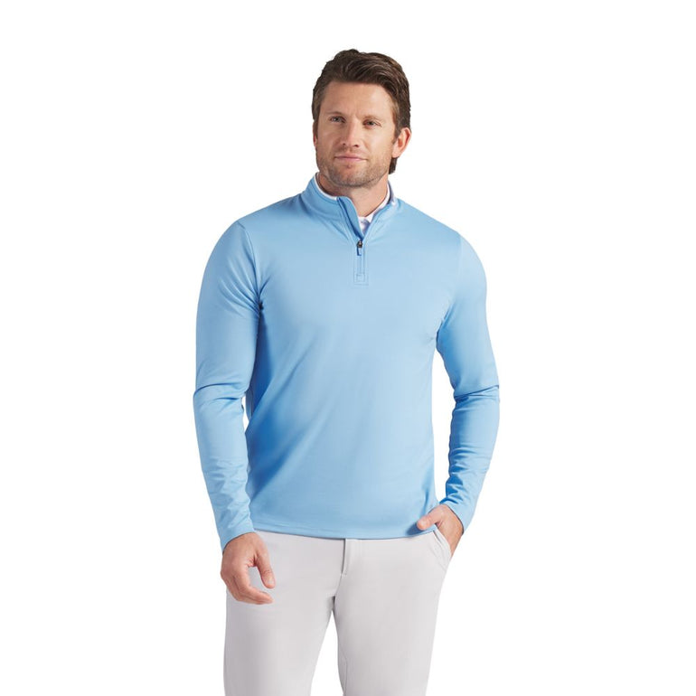 Puma Men's Cloud Tech Quarter Zip Pullover - Team Light Blue