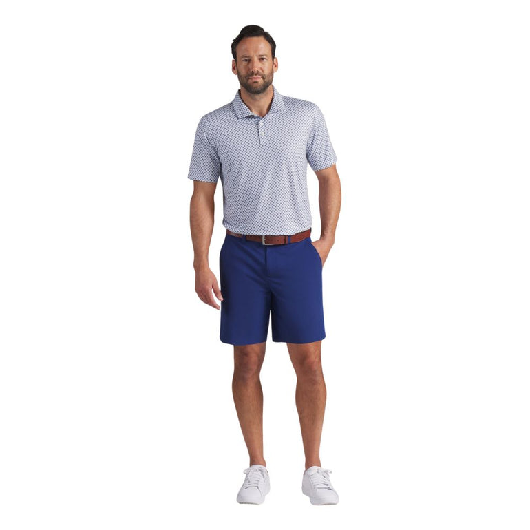 Puma Men's Mattr Clover Polo - Warm White/Blue Jewel