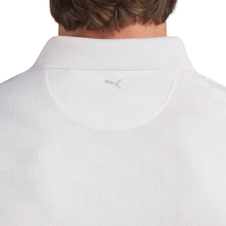 Puma Men's Mattr Check Jacquard Polo
