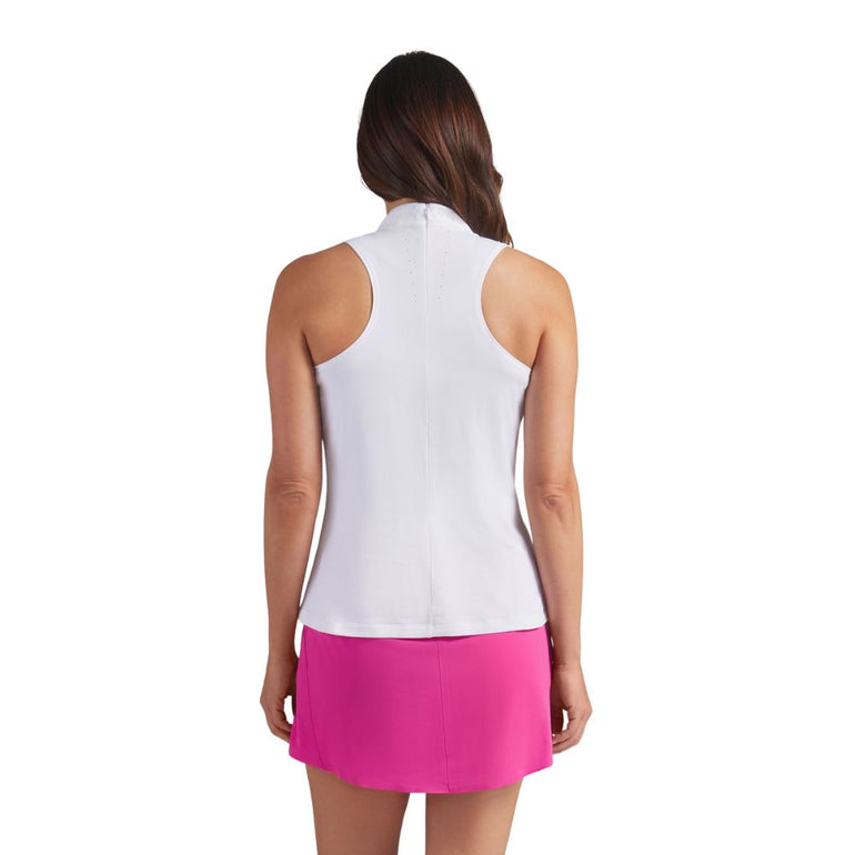 Puma Women's Nylon Sport Sleeveless Mock Polo