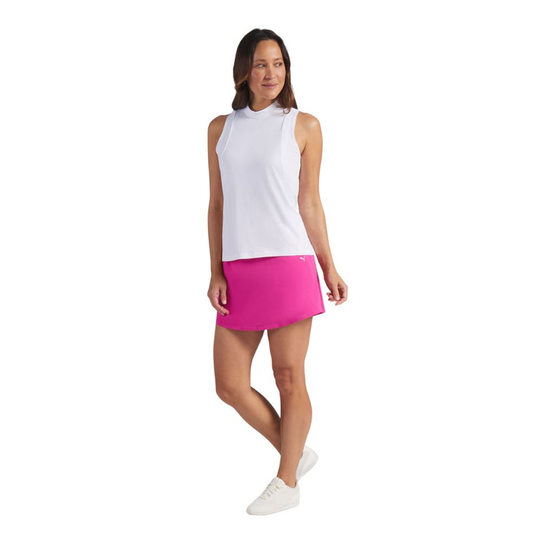 Puma Women's Nylon Sport Sleeveless Mock Polo