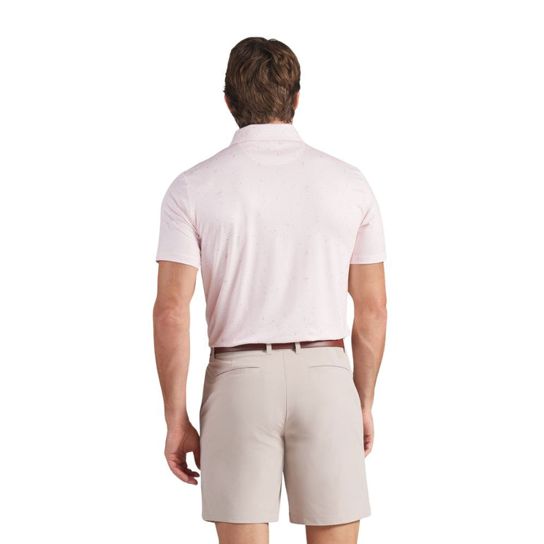 Puma Men's Cloud Posy Polo - Rose Blossom/Team Light Blue