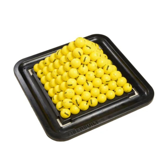 Fiberbuilt 140 Pyramid Golf Ball Tray with Gutter