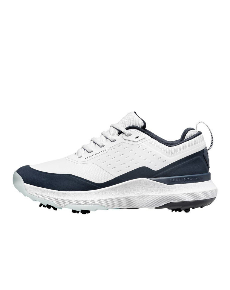 TravisMathew Men's Nuage Mega Golf Shoe - Cool White/Total Eclipse