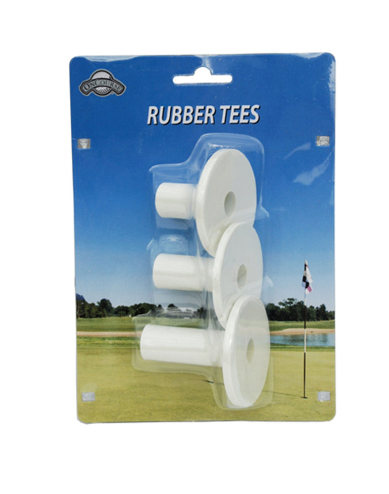 On Course Assorted Rubber Golf Tees - 3 Count