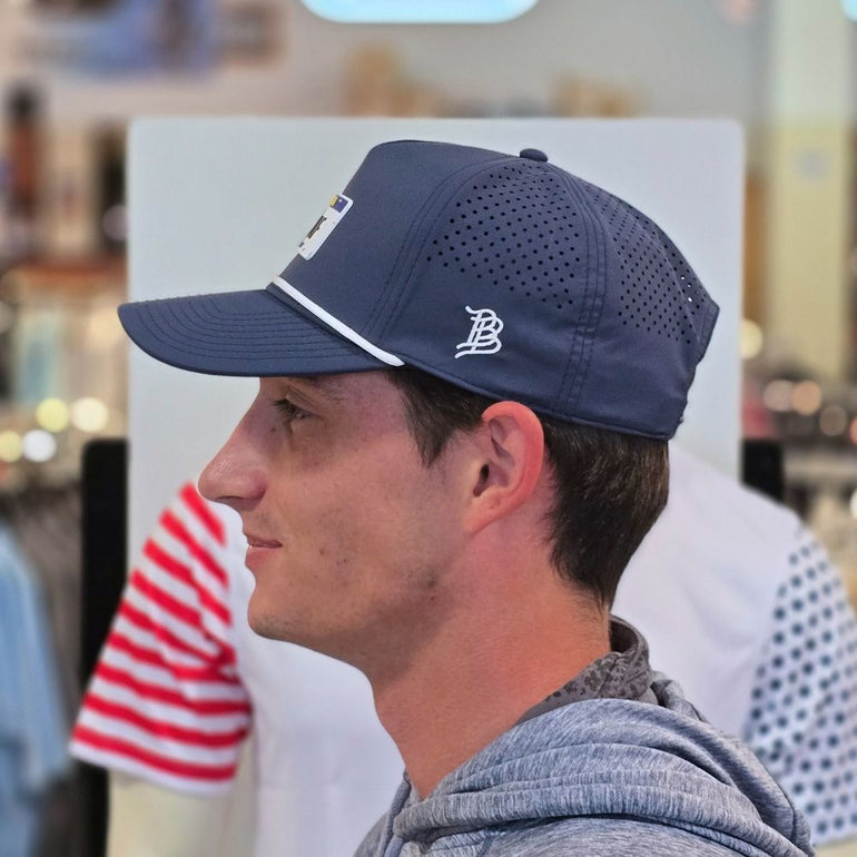 Branded Bills Nebraska Golf Plate Snapback Rope Hat