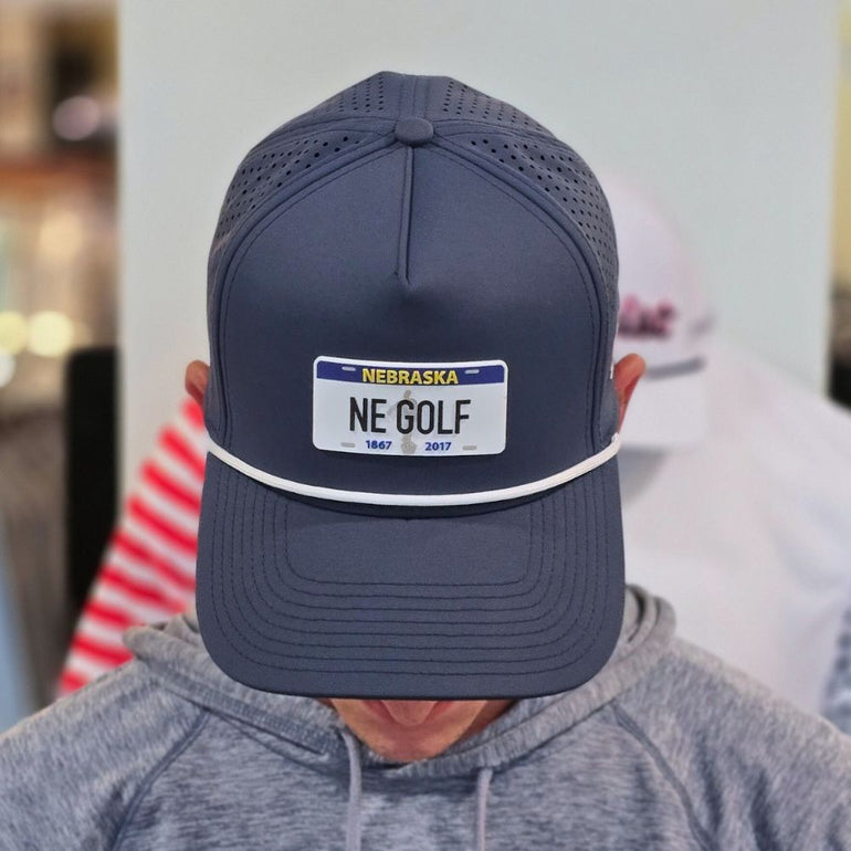 Branded Bills Nebraska Golf Plate Snapback Rope Hat